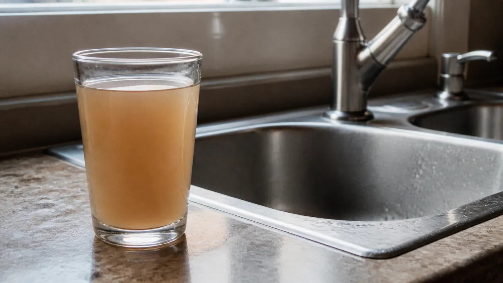 Agua turbia o marrón en el grifo: qué significa y qué hacer